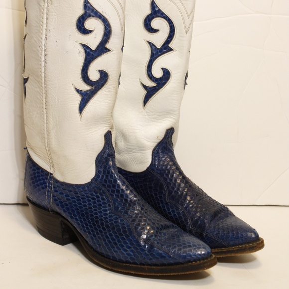 Dan Post mens snakeskin boots - Picture 1 of 9